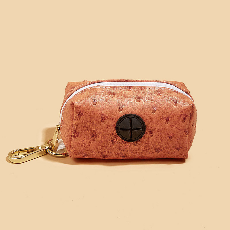 Prijenosni PU držač vrećica za šetnju psa, uzorak noj