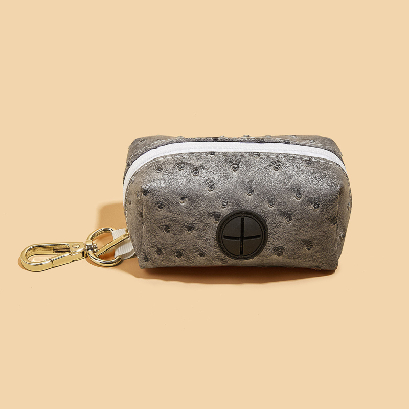 Prijenosni PU držač vrećica za šetnju psa, uzorak noj