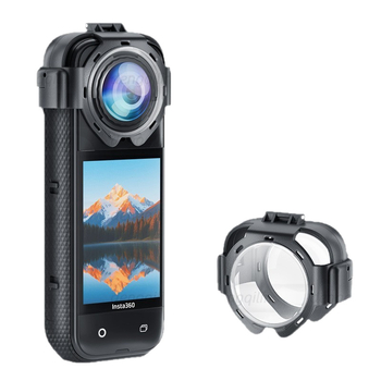 X5 staklena zaštitna leća protiv magljenja za Insta360 X5 – Materijal: staklo+ABS; Kompatibilan model: Insta360 X5; Ispis logotipa: Da; Uključuje: zaštitno staklo, alkoholska vata, upute