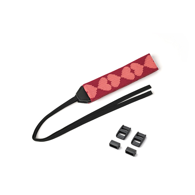 Univerzálny cross-body popruh na kameru, zosilnený tlakový dizajn, tkaný popruh, retro dizajn srdca, kompatibilný s rôznymi bezzrkadlovými fotoaparátmi