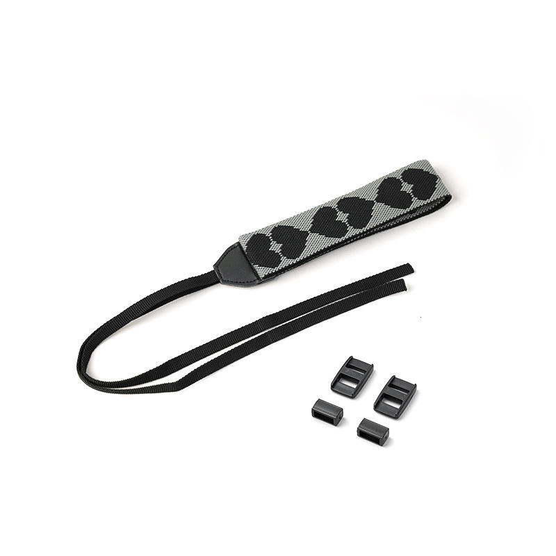 Univerzálny cross-body popruh na kameru, zosilnený tlakový dizajn, tkaný popruh, retro dizajn srdca, kompatibilný s rôznymi bezzrkadlovými fotoaparátmi