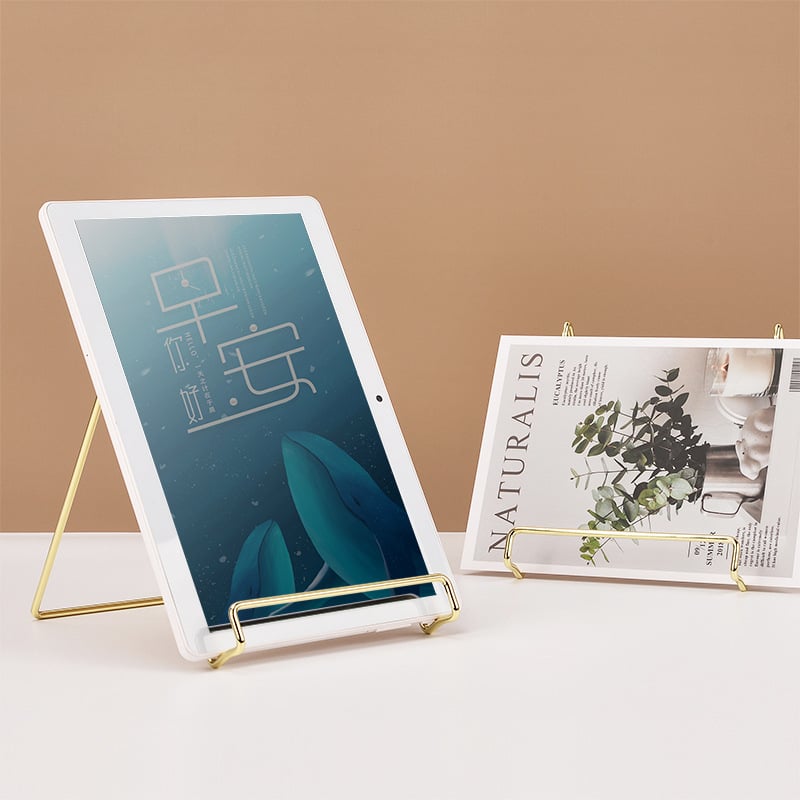 Desktop nosač za tablet i телефон sa držačem za фотографije i stalak za časopis; Materijal: Željezo; Funkcija: Višenamjenski, bez ugradnje; Ugradnja: Stolna; Broj slojeva: 1