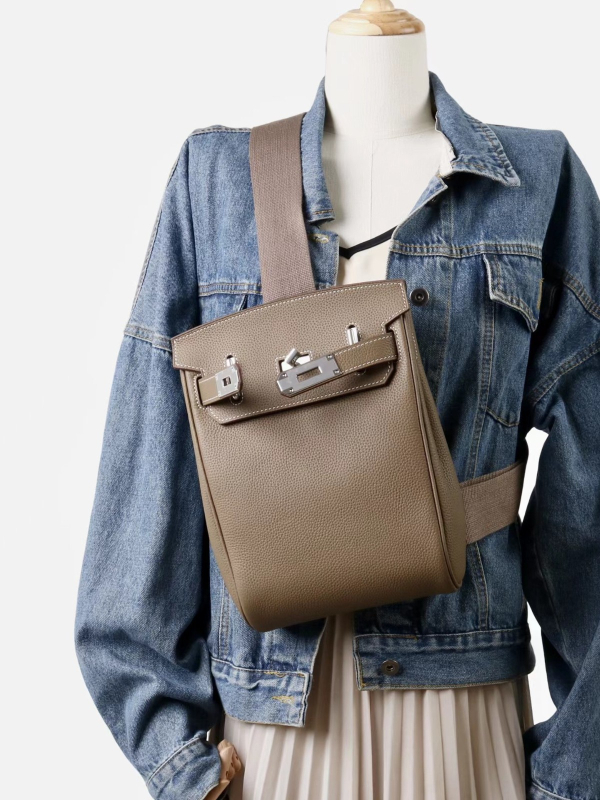 Miss Summer Togo első réteg marhabőrből készült mellkas táska – stílusos és sokoldalú crossbody, mindennapi használatra