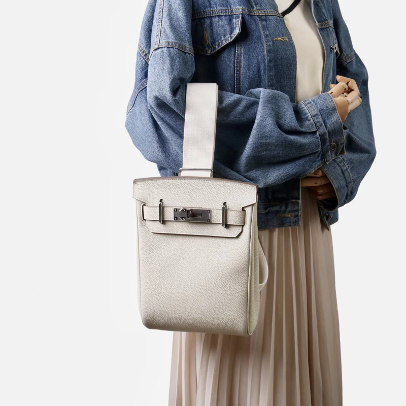 Miss Summer Togo első réteg marhabőrből készült mellkas táska – stílusos és sokoldalú crossbody, mindennapi használatra