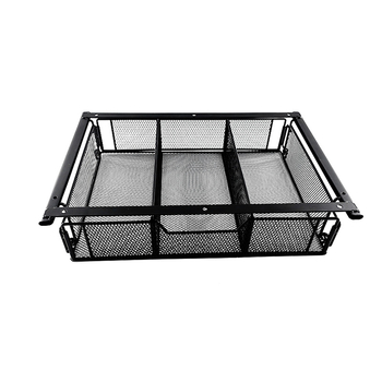 Raft sub birou, pliabil, multifuncțional, oțel-carbon, montaj pe masă, 1 nivel