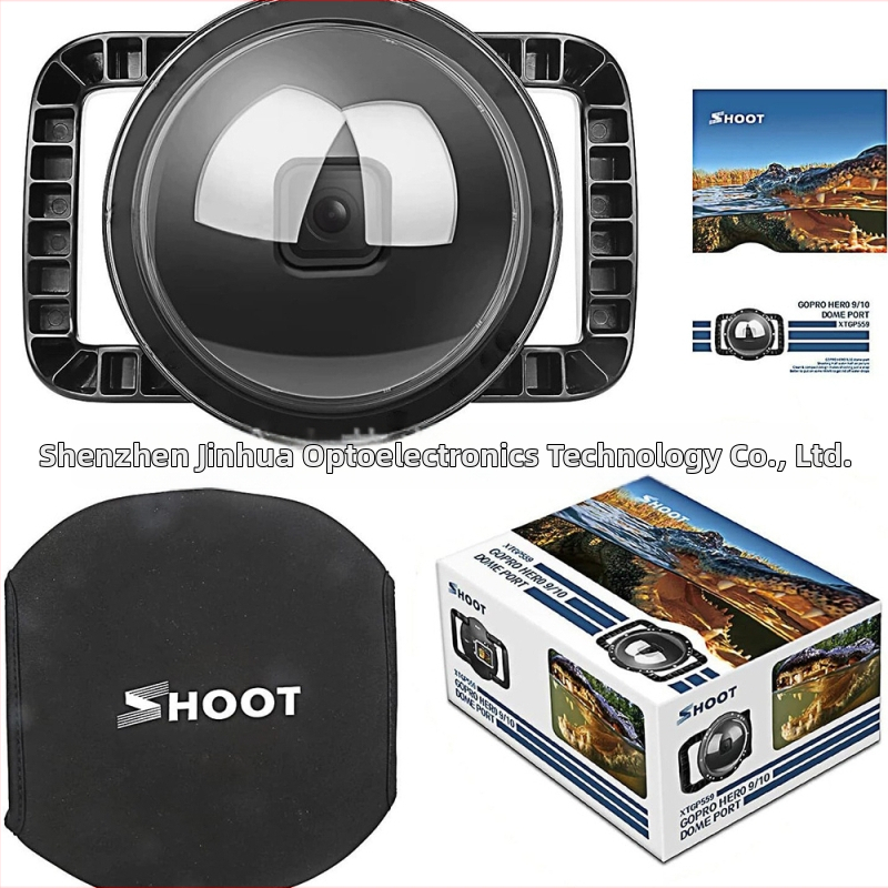 GoPro Hero10/9 niršanas maska – sfēriska ūdensdroša maska, ABS un akrils, modelis XTGP559, pret miglošanu, komplektā 1 maska un aizsarg vāciņš