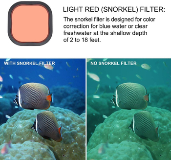 Accesorii GoPro: set de filtre din 3 piese pentru GoPro Hero 8/9/10, material PVC