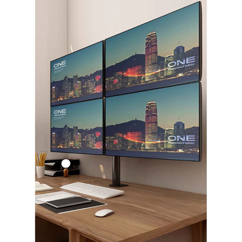 Suport pentru patru monitoare pentru desktop – bază rotativă universală, aliaj de aluminiu, model XSQ-M054, 8 kg, include set de suporturi