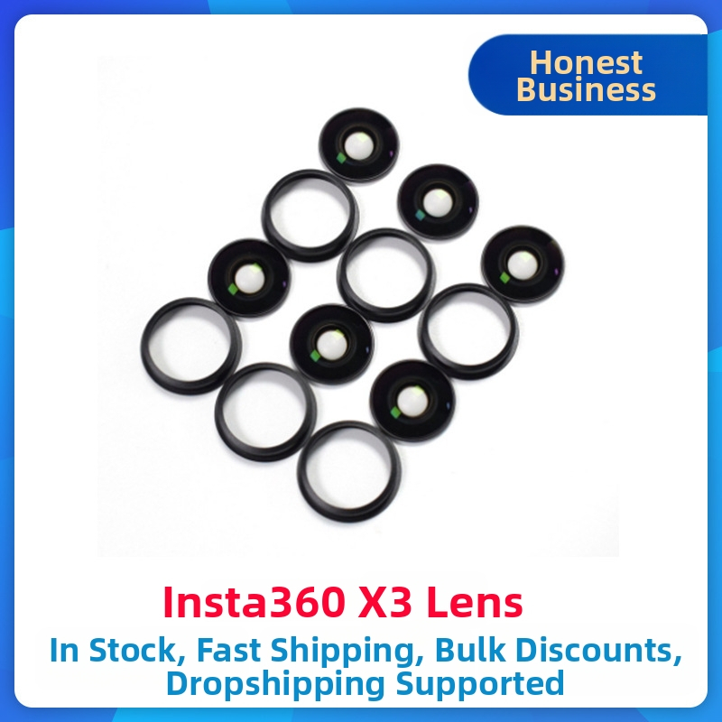 Oprava príslušenstvo pre objektív Insta360 X3 — kryt objektívu pre panoramatickú kameru; Model: X3; Kompatibilný s X3; Bez loga; Servis po predaji: Store Three Guarantees