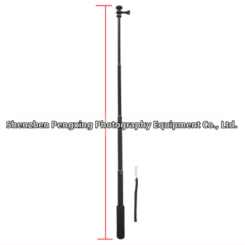 GoPro ir mobiliojo telefono selfie lazda — GP-1088, aliuminio lydinys, 4 sekcijos, maksimali apkrova 2 kg