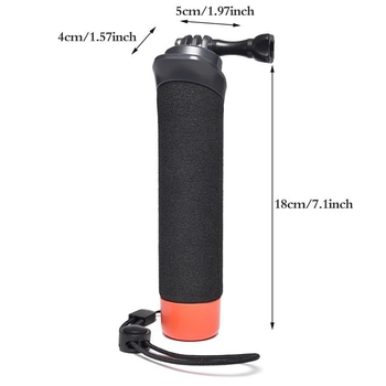 Bară plutitoare pentru camere de acțiune — mâner din spumă ABS