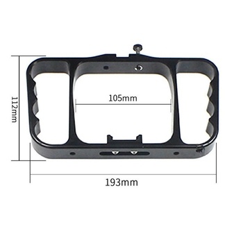 Dvojručný držiak na podvodné fotografovanie z hliníkovej zliatiny, kompatibilný s GoPro HERO9/8