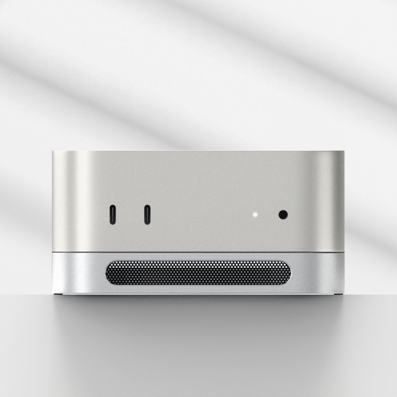 Επιτραπέζιο στήριγμα για Mac mini M4/M4 Pro με προστασία από σκόνη και ψύξη — κράμα αλουμινίου, 118 g