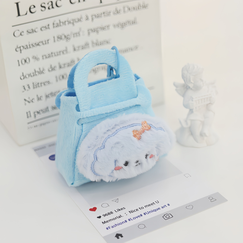 Филцово портмоне за монети със цип, аниме карикатура, подплата Crystal Super Soft