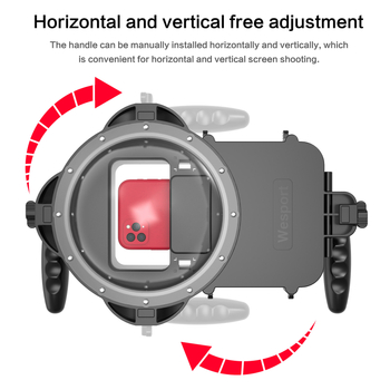 Potápačská maske so stabilizátorom pre podvodné nahrávanie telefónom — Wesport, model Mobile phone diving mask, univerzálne pre mobilné telefóny, materiál: plast, možnosť tlače loga