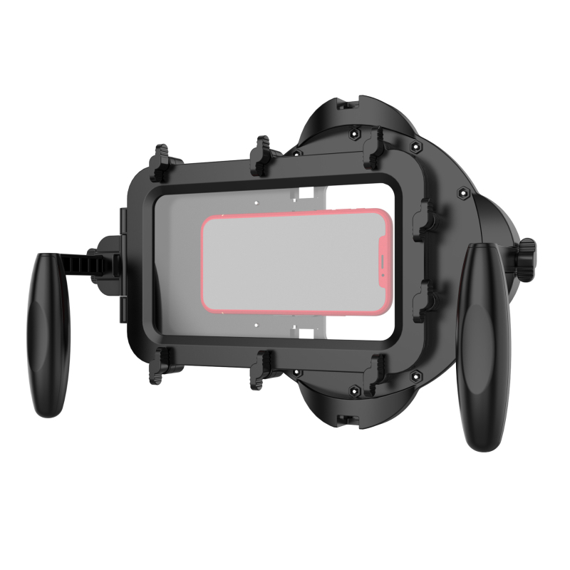 Potápačská maske so stabilizátorom pre podvodné nahrávanie telefónom — Wesport, model Mobile phone diving mask, univerzálne pre mobilné telefóny, materiál: plast, možnosť tlače loga