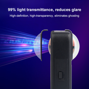 Tvrdená sklenená ochranná šošovka pre DJI Osmo 360 (Značka: Puluz/Fat Cow; Model: PU791; Materiál: Sklo)