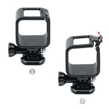 GoPro Hero4/5 Session apsauginis rėmas – PC korpusas su baze, priekinis atidarymas, korpuso apsauga, smūgių sugėrimas, 50 g