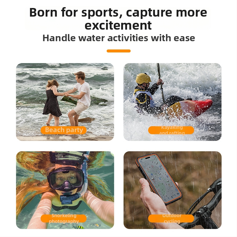 iPhone 15 Pro Max magnētiskais telefona korpuss, ūdensizturīgs, putekļu izturīgs un krišanas izturīgs