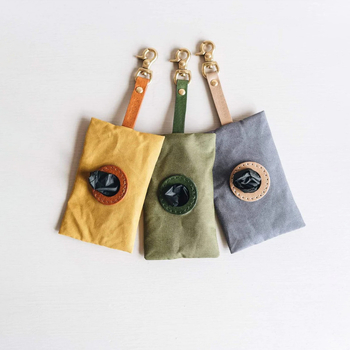 Vanjska prijenosna vrećica za izmet kućnih ljubimaca, kontinuirani valjak, platnen materijal, karabina za pojas tijekom šetnje psom