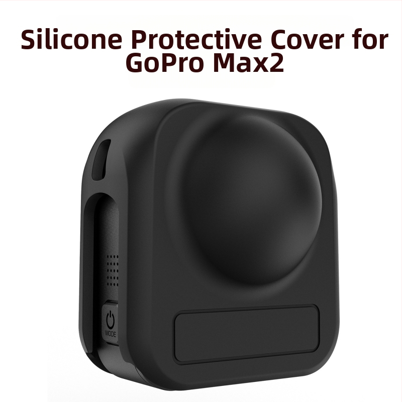 GoPro Max2 silikono apsauginė dėžutė – apsauginė dėžutė, silikonas; Suderinamas su GoPro Max2; Smūgių sugėrimas, Kritimo apsauga; Svoris 50 g