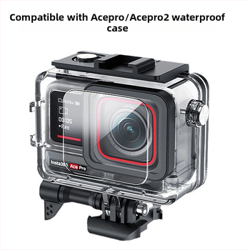 Acepro2Insta360 atsparus vandeniui apsauginis korpusas | Medžiaga: PC + 316 nerūdijantis plienas; Gamyba: injekcinė liejimo; Suderinamas su Acepro waterproof shell; Išleistas 2023