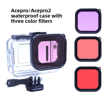 Acepro2Insta360 atsparus vandeniui apsauginis korpusas | Medžiaga: PC + 316 nerūdijantis plienas; Gamyba: injekcinė liejimo; Suderinamas su Acepro waterproof shell; Išleistas 2023