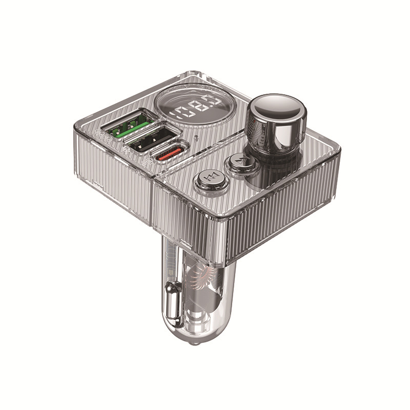 Automobilski Bluetooth MP3 Hands-Free FM Predajnica s QC3.0 Brzim Punjenjem PD20W USB-C, USB/TF Sučelja, Napajanje 12-24V