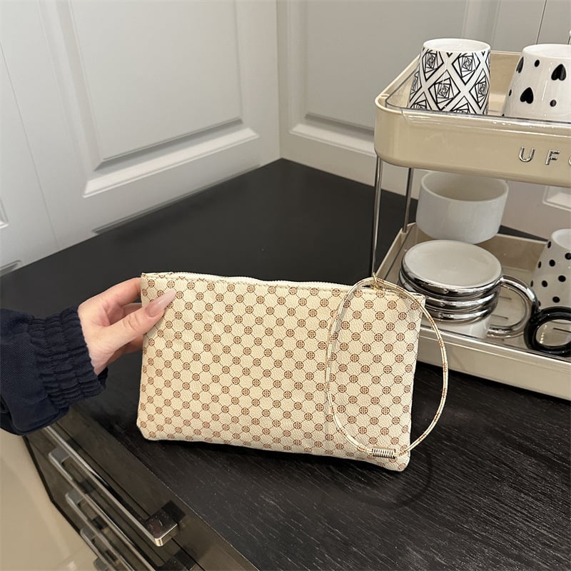 Ženska envelope torba – PU materijal, ulični stil, zatvaranje na zip, unutarnja pretinica za dokumente, poliester podstava