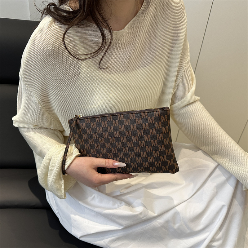 Ženska envelope torba – PU materijal, ulični stil, zatvaranje na zip, unutarnja pretinica za dokumente, poliester podstava