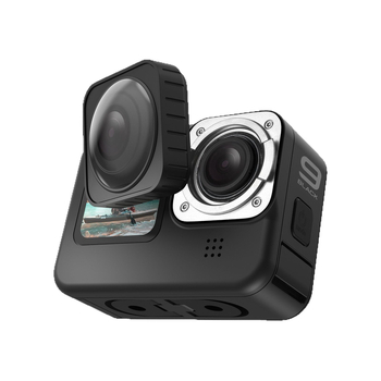 GoPro 9/10 ευρυγώνιος φακός για συναρμολόγηση (Max), PC+ABS, περιλαμβάνει φακό, οδηγός χρήσης, θήκη σιλικόνης