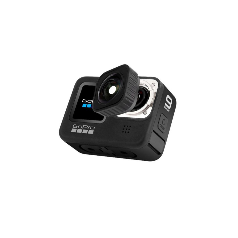 GoPro 9/10 ευρυγώνιος φακός για συναρμολόγηση (Max), PC+ABS, περιλαμβάνει φακό, οδηγός χρήσης, θήκη σιλικόνης