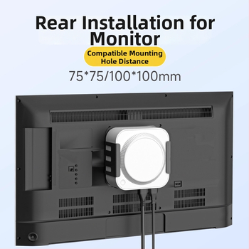 Mini stojan pre Mac mini — Zjj010, studený valcovaný oceľ, kompatibilný s Macmini M4/M4Pro, 0,25 kg, stolový tvar