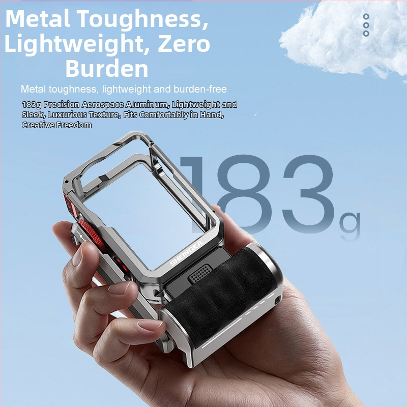 Tänavafotograafia komplekt DJI Action6 – täielikult metallkonstruktsioon, alumiiniumisulamu, ühilduv Osmo Action6, kaasaskantav, vastupidav kadumisele, vastupidav põrkumistele