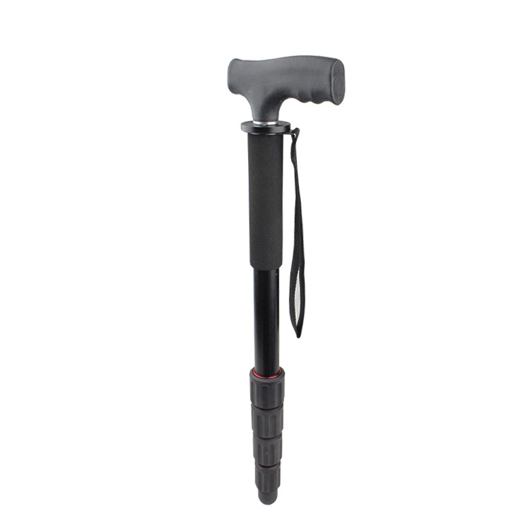 Cap de monopod pentru cameră – Mâner din plastic + aliaj de aluminiu, pentru trepied/monopod; încărcare maximă sub 2 kg; Model: mâner pentru bețe – stil obișnuit