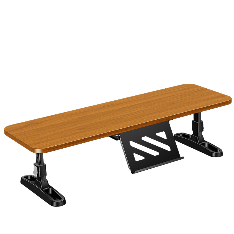 Drveni nosač za monitor s podizanjem, sklopivi, s držačem za telefon, model 05821, opća primjena