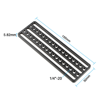 HDRIG Placă de montaj pentru monitor C1852 din aliaj de aluminiu cu gaură filet 1/4-20