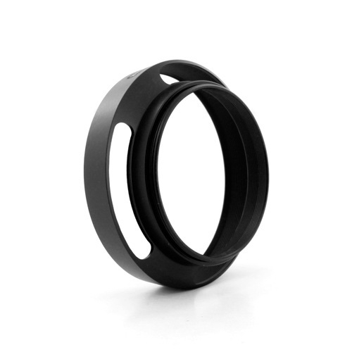 Parasolar metalic pentru obiectiv, decupat, deschidere oblică, model 37//39/40.5