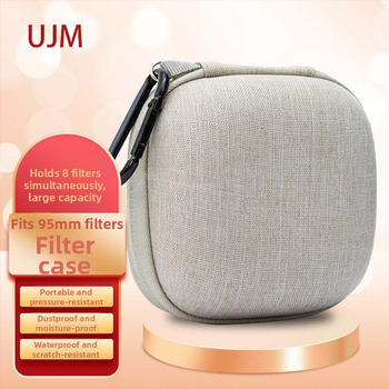 UJM Sada filtrov pre fotoaparát — 8 dielov, okrúhly box na filtre s ochranou objektívu, pevné púzdro