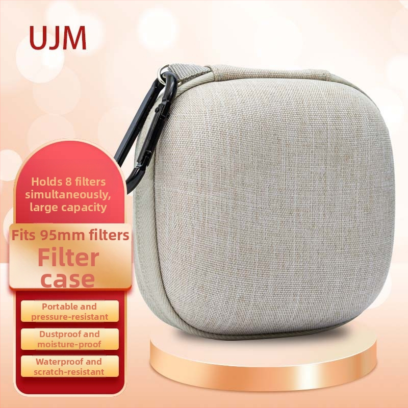 UJM Sada filtrov pre fotoaparát — 8 dielov, okrúhly box na filtre s ochranou objektívu, pevné púzdro