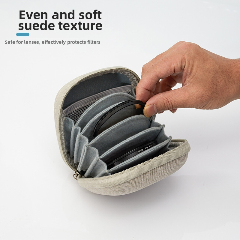 UJM Sada filtrov pre fotoaparát — 8 dielov, okrúhly box na filtre s ochranou objektívu, pevné púzdro