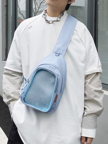 Geantă de umăr unisex, capacitate mare — nylon, primăvara 2025, fermoar, buzunar pentru telefon