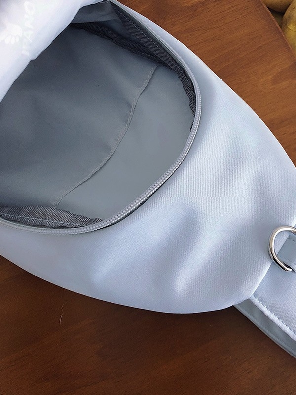 Geantă de umăr unisex, capacitate mare — nylon, primăvara 2025, fermoar, buzunar pentru telefon