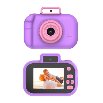 Fotocameră pentru copii H7, cameră digitală în stil DSLR, stocare pe card TF, baterie 600 mAh, funcții: fotografie, video, temporizator, filtre, fotografiere în rafală