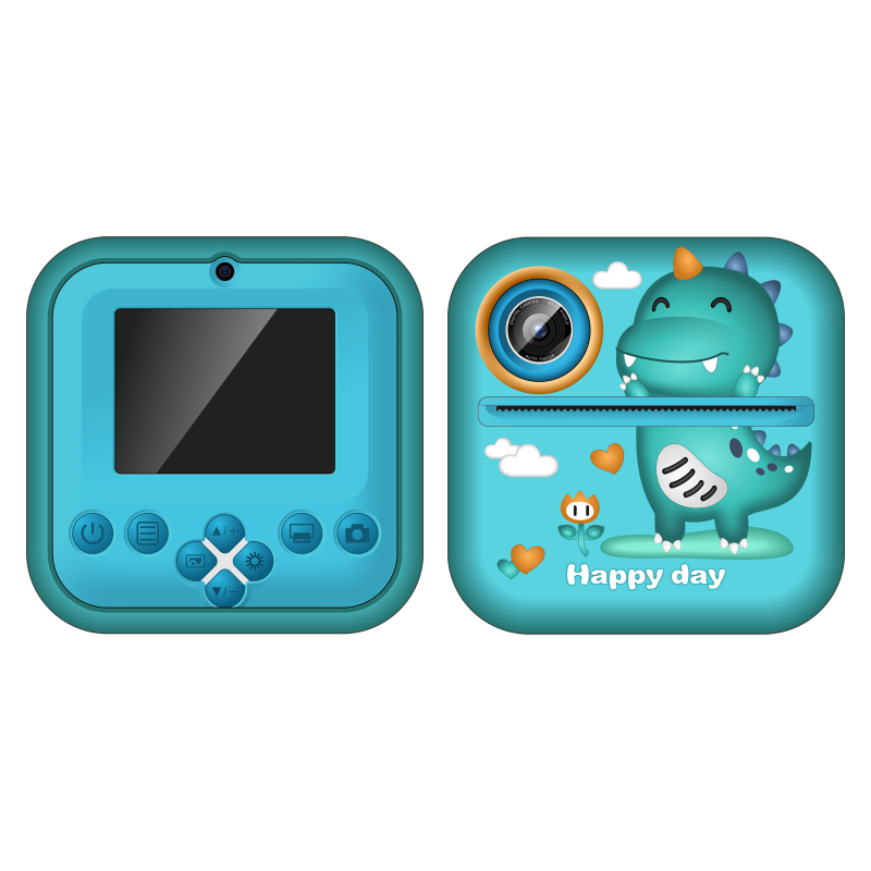 S2 Dječji fotoaparat s mogućnošću trenutnog ispisa, dvostruke HD kamere, 2,4-inčni LCD, podrška memorijskoj kartici, 4-sat trajanja baterije