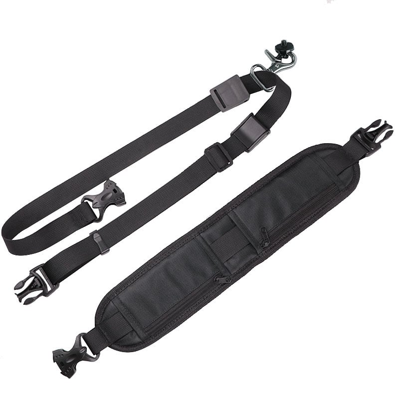 Remen za kameru – dvostruki džep s zatvaračem, najlon materijal, model X-151, 1 kopča, podesiva, amortizirajuća elastičnost, za digitalne kamere