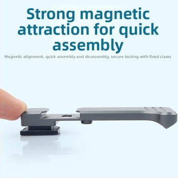 Držiak na DJI Action 6 pre ulicnú fotografiu s adaptérom klietky kamery, hliníková zliatina, 135.8 g