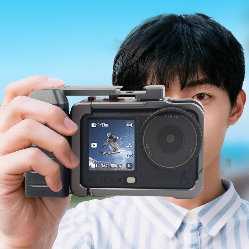 DJI Action 6 set za ručicu za uličnu fotografiju s adapterom za kućicu kamere, aluminijska legura, 135.8 g