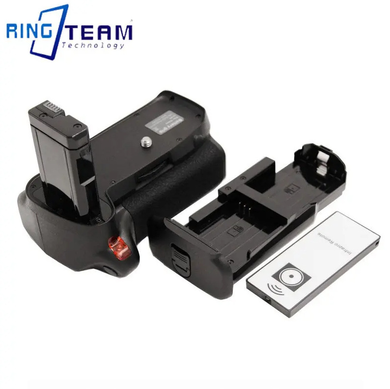 RINGTEAM MB-D3100 SLR držač baterije za Nikon D3100, D3200, D3300, D5300 — materijal: bakar + PVC; OEM prerada; čvrsta izdržljivost.