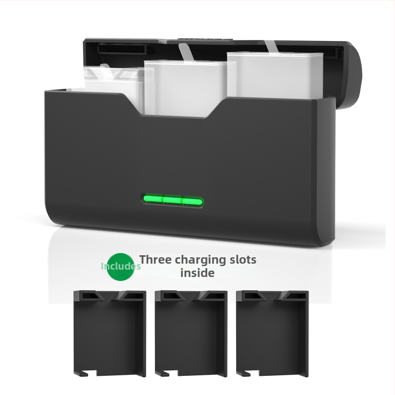 SEIVI GoPro uzlādejs – Type-C doks, šoku absorbēšana, saderīgs ar GoPro 6–10